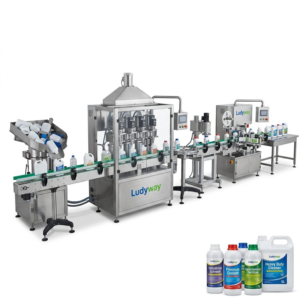 Advanced Liquid Chemical Packaging Lines Automated Filling Sealing Systems