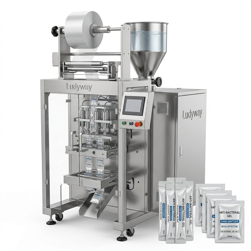 Anti Bacterial Gel Sachet Stick Pack Packaging Machine for Pharma Health