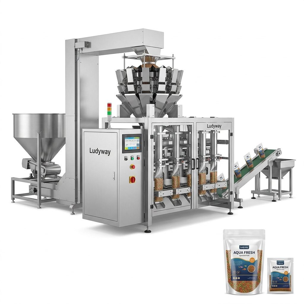 Aquarium Feed Granule Packaging Lines with Multi Lane Automated Systems
