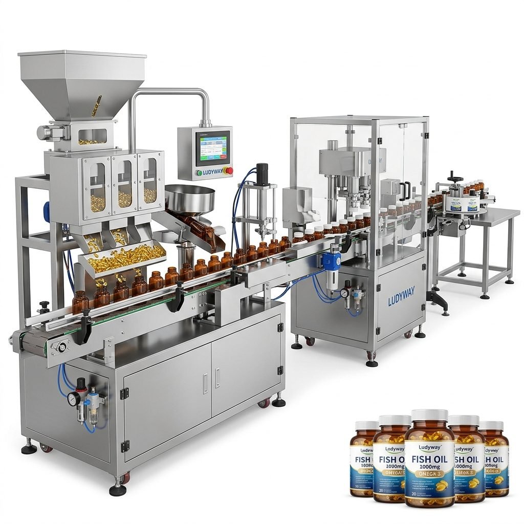 Automated Fish Oil Capsule Packaging Lines for High Speed Bottle Filling