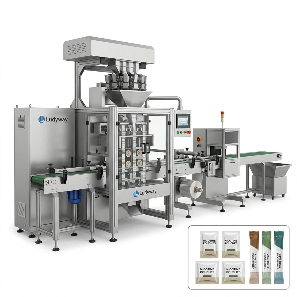 Automated Nicotine Counting Packaging System for Pouch Stick Pack Production