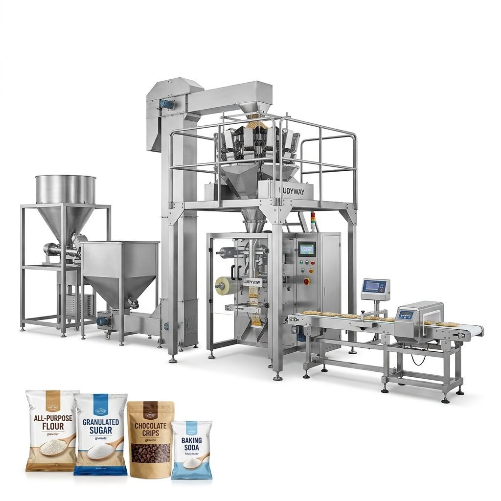 Automated Powder & Granule Packaging Line for Baking Ingredients