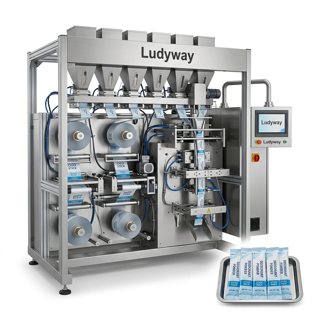 Automatic Stick Pack Machine for Deodorant Production Multi Lane Filling Sealing
