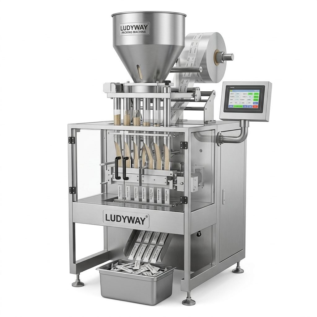 Automatic Sugar Packaging Machine for Granules Powder Multi Lane Stick Pack System