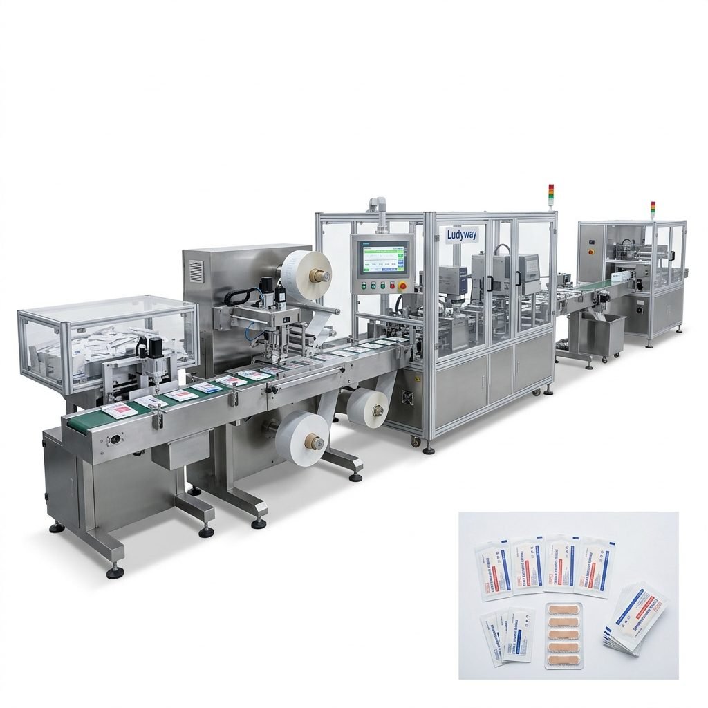 Bandage Packaging Lines for Medical Pharmaceutical Applications Automated Equipment