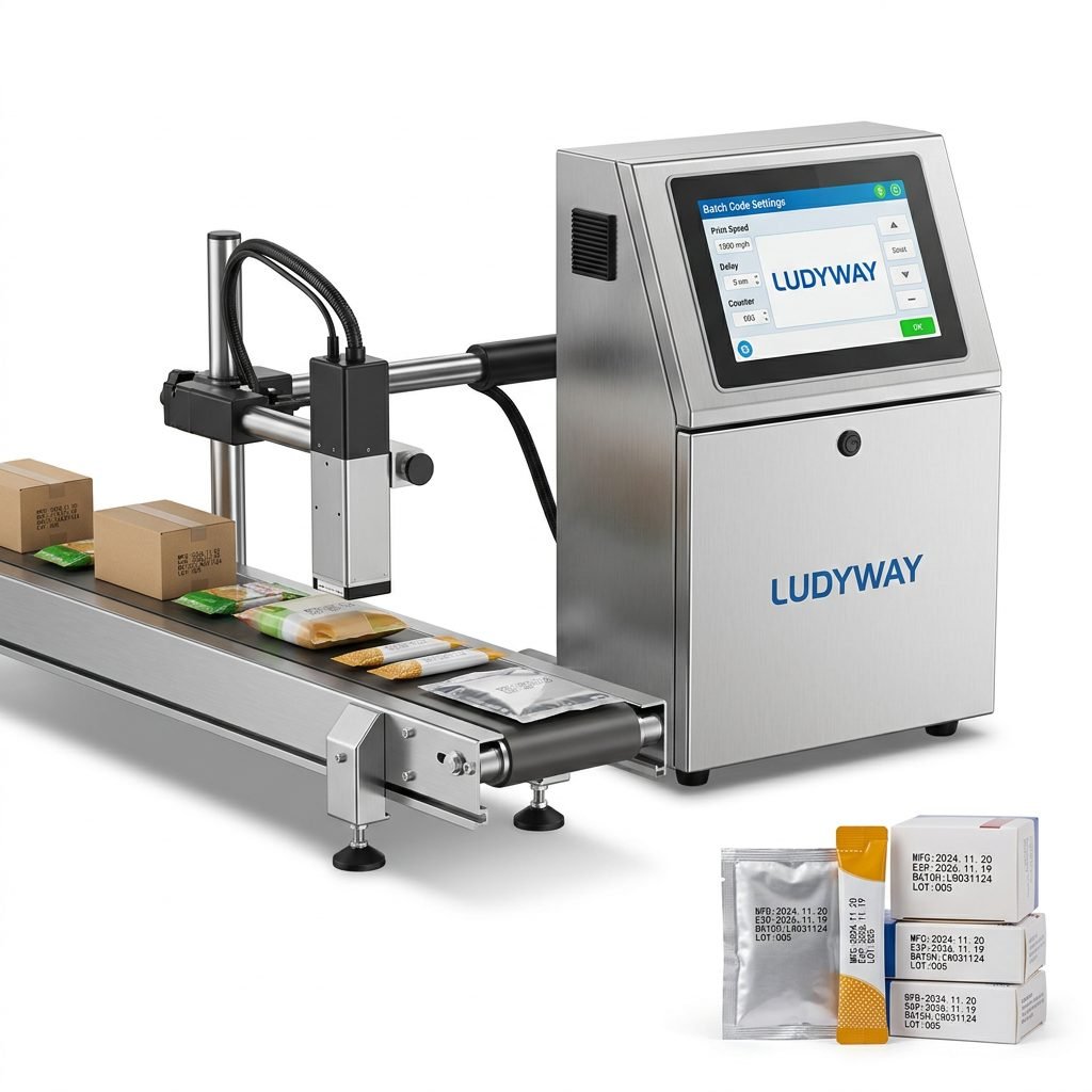 Batch Coding Machine for Packaging Lines High Speed Model with Adjustable Parameters
