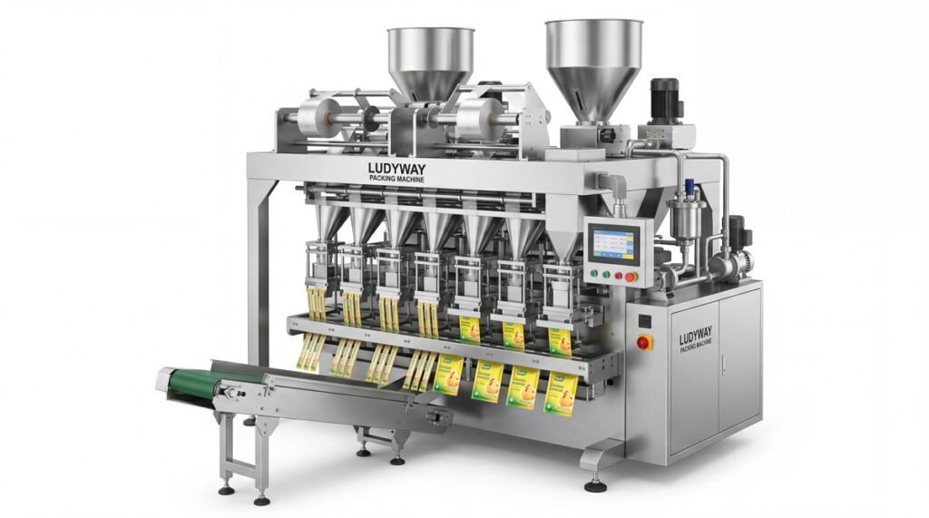 Chicken Essence Granule Powder Liquid Multi Lane Stick Pack Sachet Packaging Machine