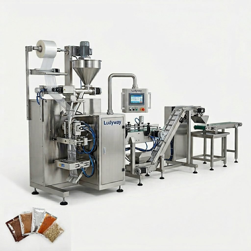 Compact Sachet Packaging Lines for Powder Granule Products