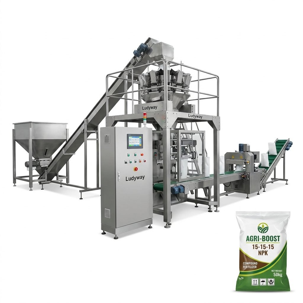 Compound Fertilizer Packaging Line with Automated Weighing and Bagging Systems