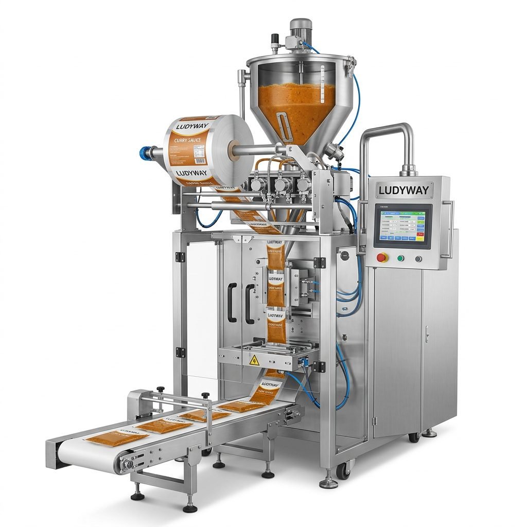 Curry Sauce Sachet Packaging Machine for Liquid Food Production