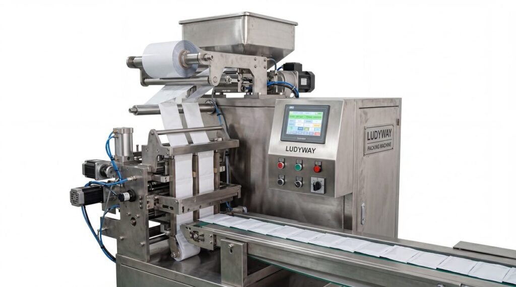 Disinfectant Sachet Packaging Machine for Liquid and Powder Filling