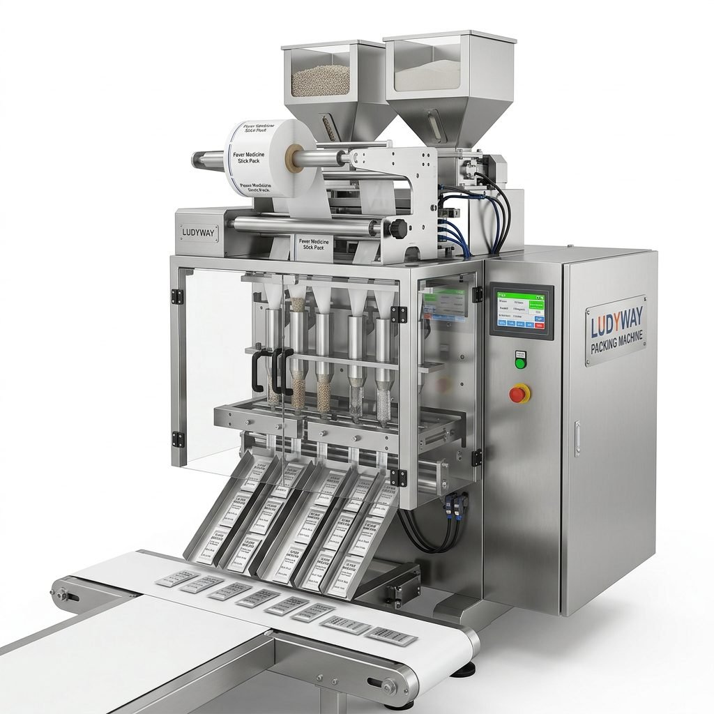 Fever Medicine Stick Pack Machine for Granule Powder Packaging