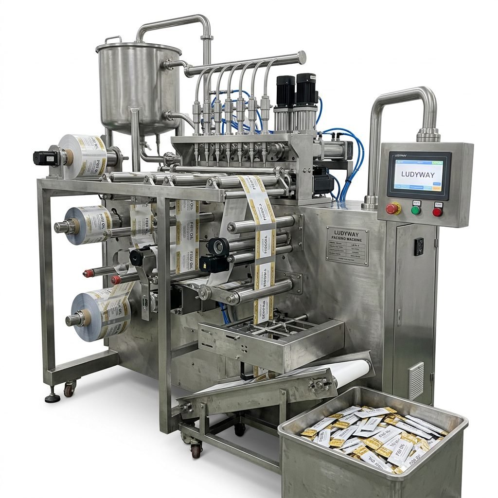 Fish Oil Packaging Machine Automated Sachet Stick Pack Systems for Liquids