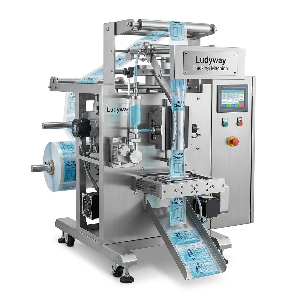 Glass Cleaner Packaging Machine for Liquid Sachet Filling and Sealing