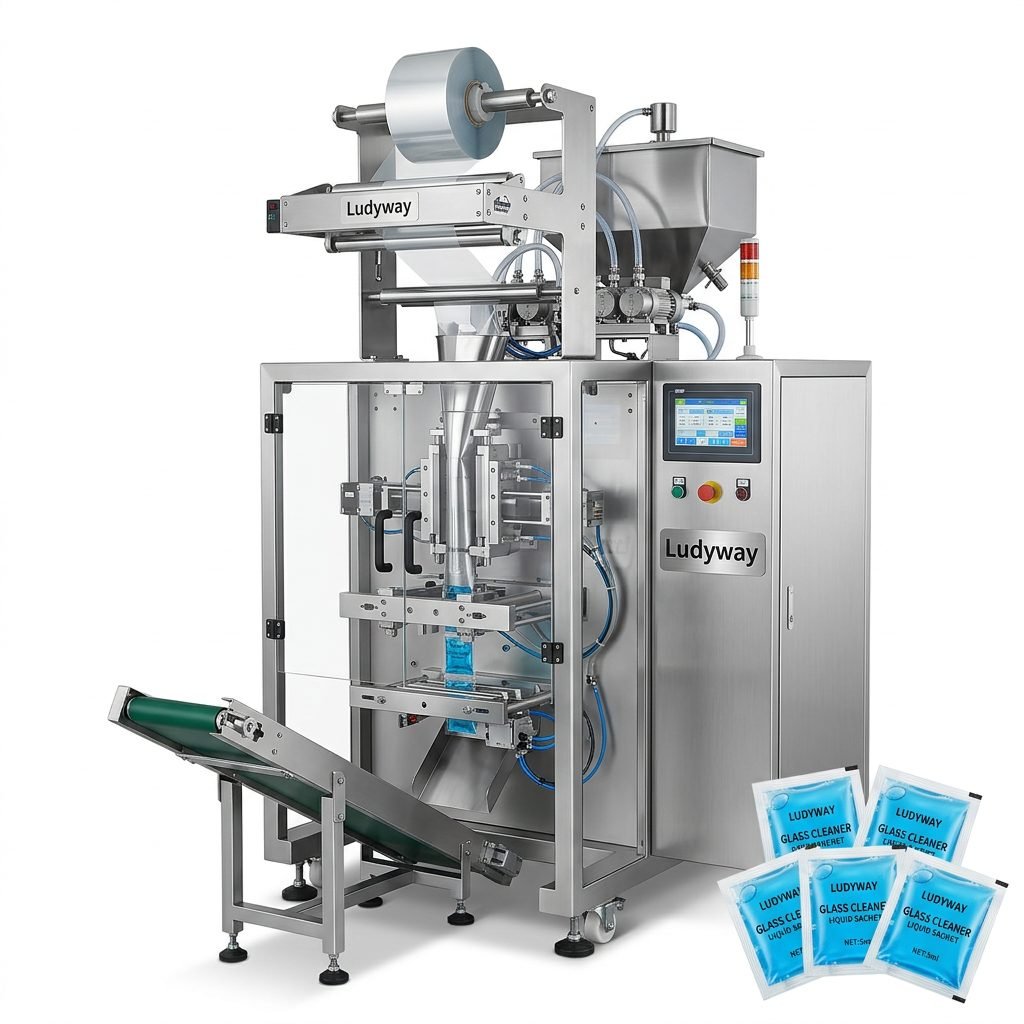 Glass Cleaner Sachet Packaging Machine for Liquid Detergent Filling Sealing