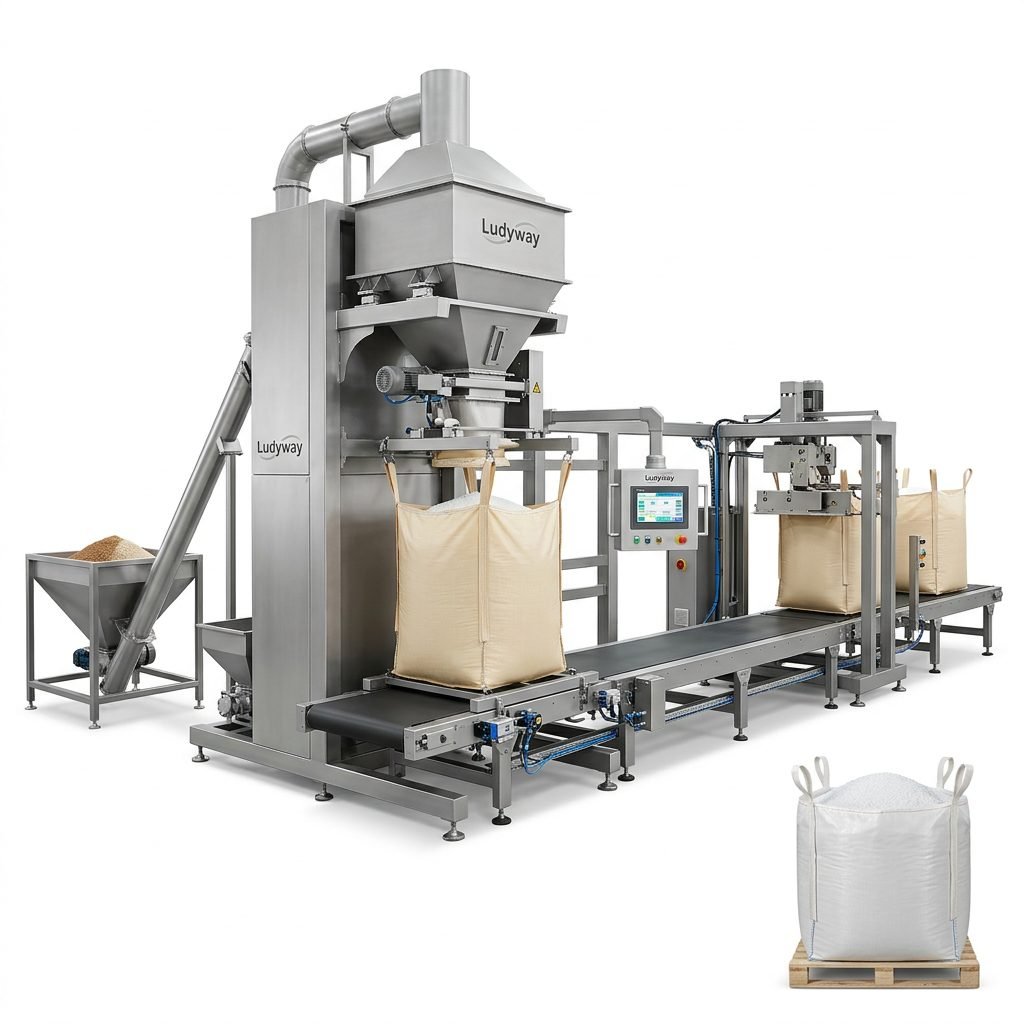 Heavy Duty Jumbo Bag Filling and Sealing Production Line for Granules and Powders