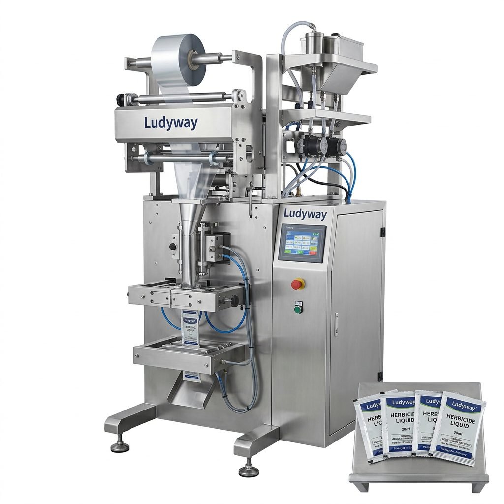 Herbicide Liquid Filling Machine for Multi Lane Sachet Packaging Systems