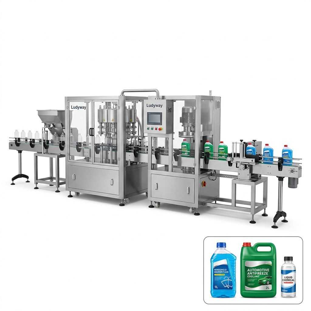 High Efficiency Antifreeze Packaging Lines for Liquid Products