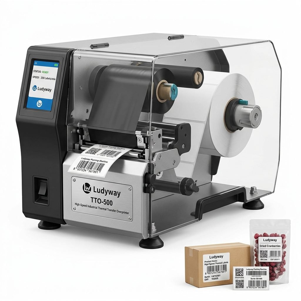 High Speed Industrial Thermal Transfer Printer for Barcode Labeling