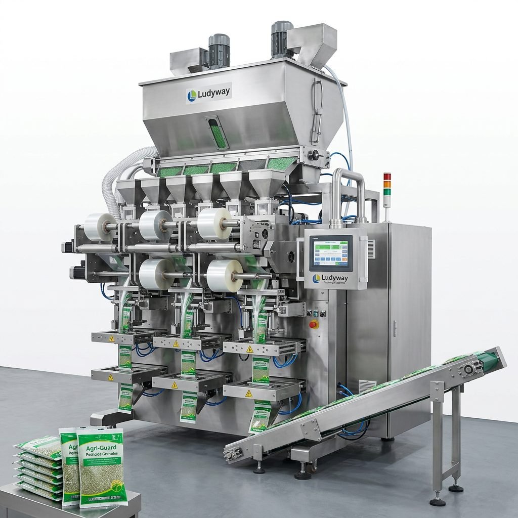 High Speed Multi Lane Pesticide Granule Powder Packaging Machine