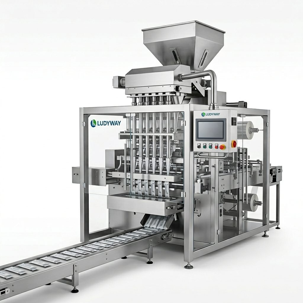 High Speed Multi Lane Powder Packaging System for Food and Pharma