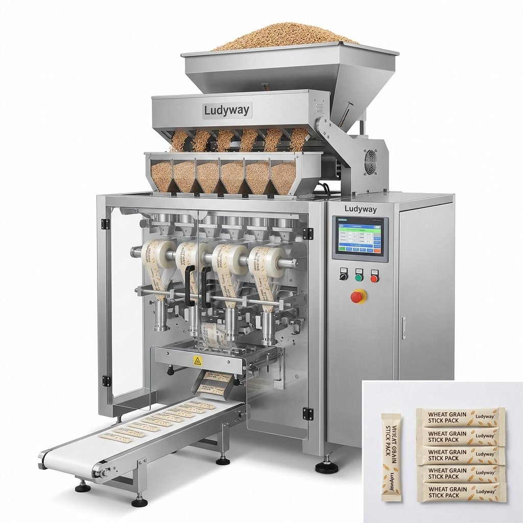 High Speed Multi Lane Wheat Grain Stick Pack Machine for Granule Packaging