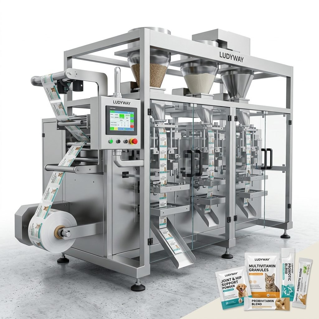 High Speed Pet Supplement Sachet Packaging Machine for Granules Powder