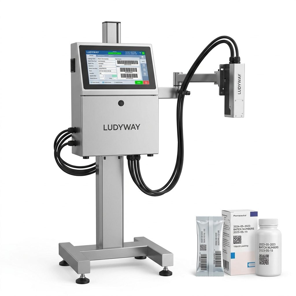 Industrial Inkjet Coding System for Packaging Lines High Speed Multi Parameter