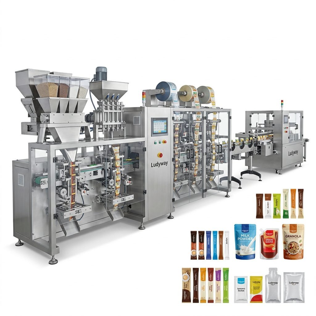 Integrated Packaging Lines for Granule Powder Liquid Pouch Turnkey Solutions