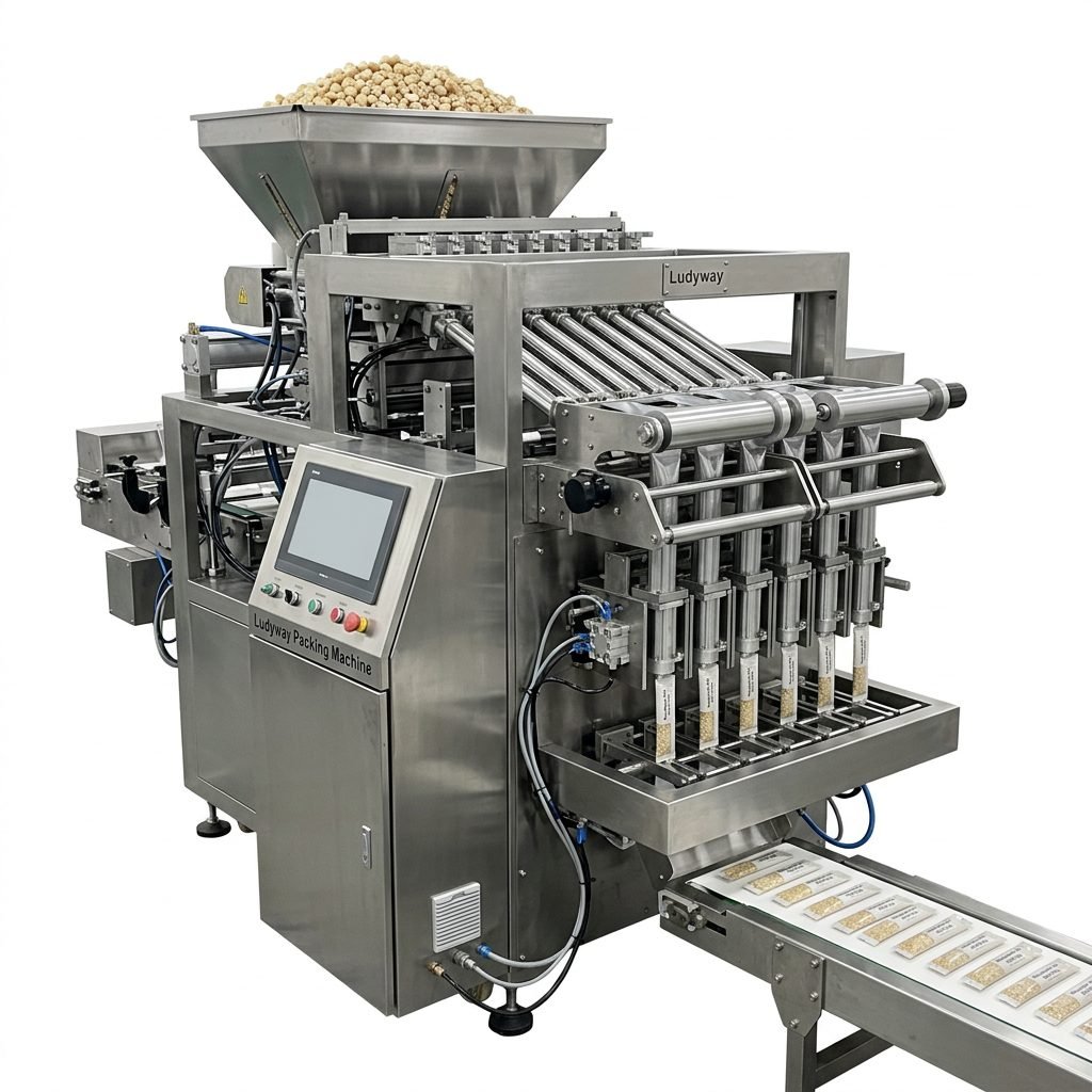 Macadamia Nut Multi Lane Stick Pack Machine for Granule Packaging