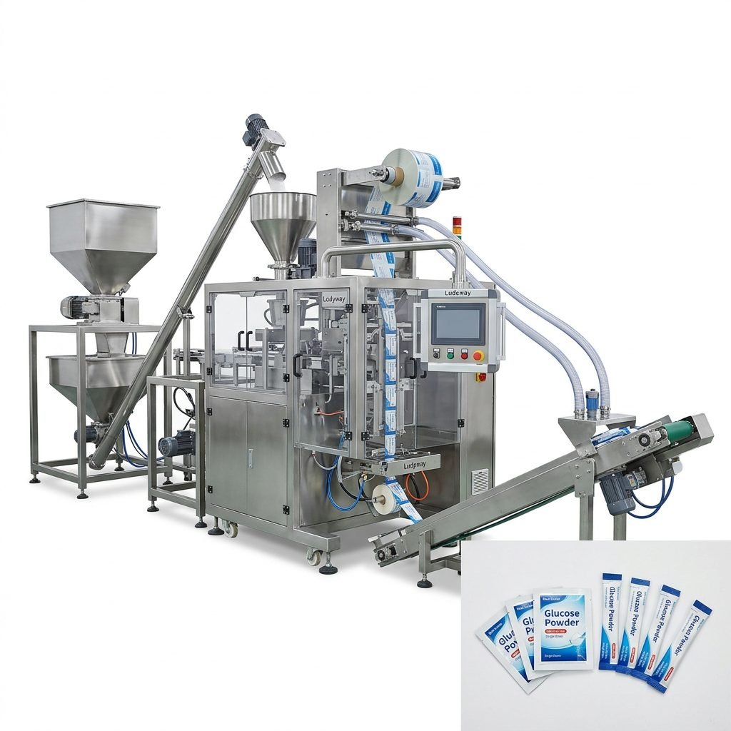 Medical Glucose Powder Packaging Line for Stick Pack Sachet Production