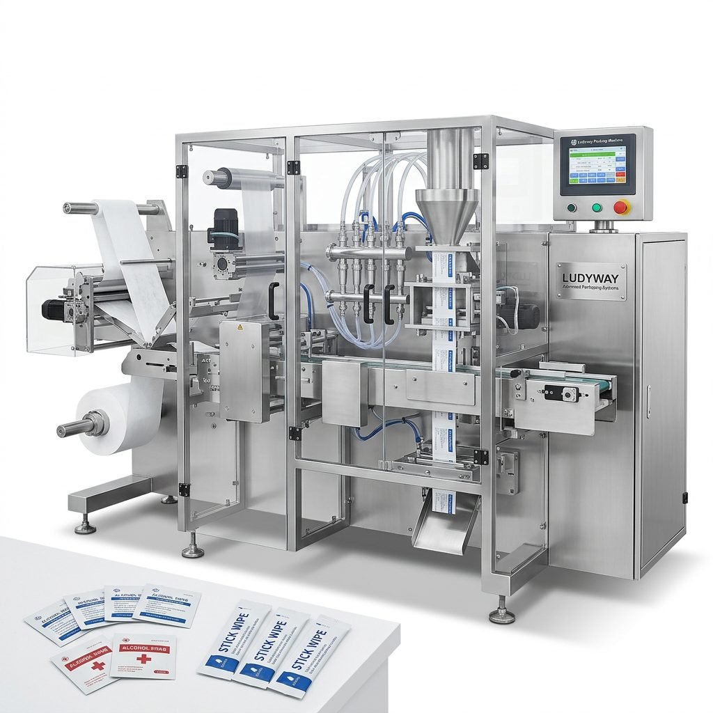 Medical Wipe Sachet Stick Pack Packaging Machine for Sterile Production