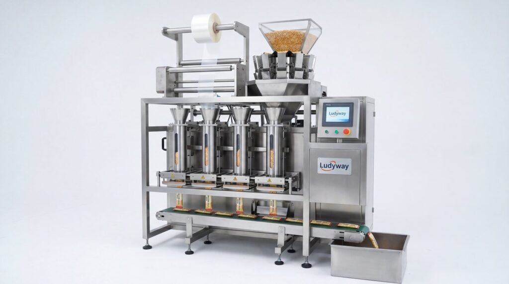 Multi Lane Popcorn Stick Pack Machine for Granules Powders