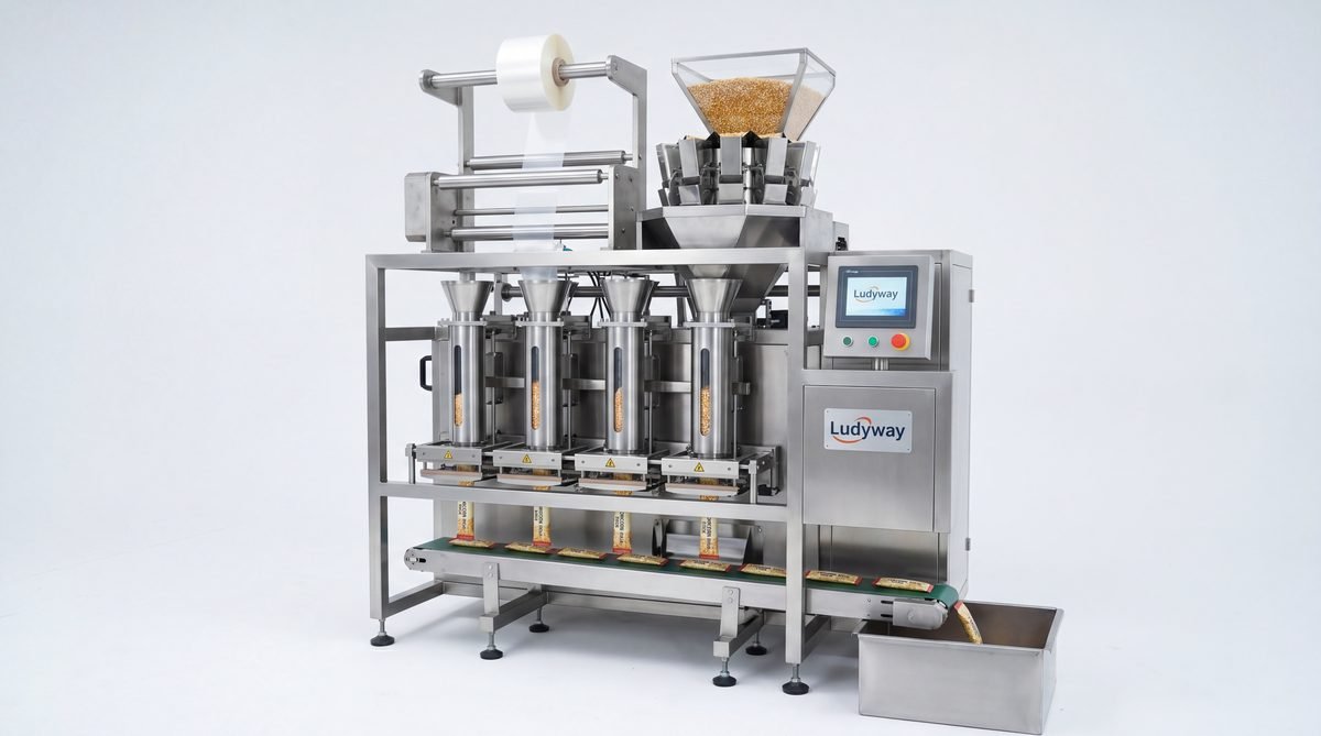 Multi-Lane Popcorn Stick Pack Machine for Granules & Powders