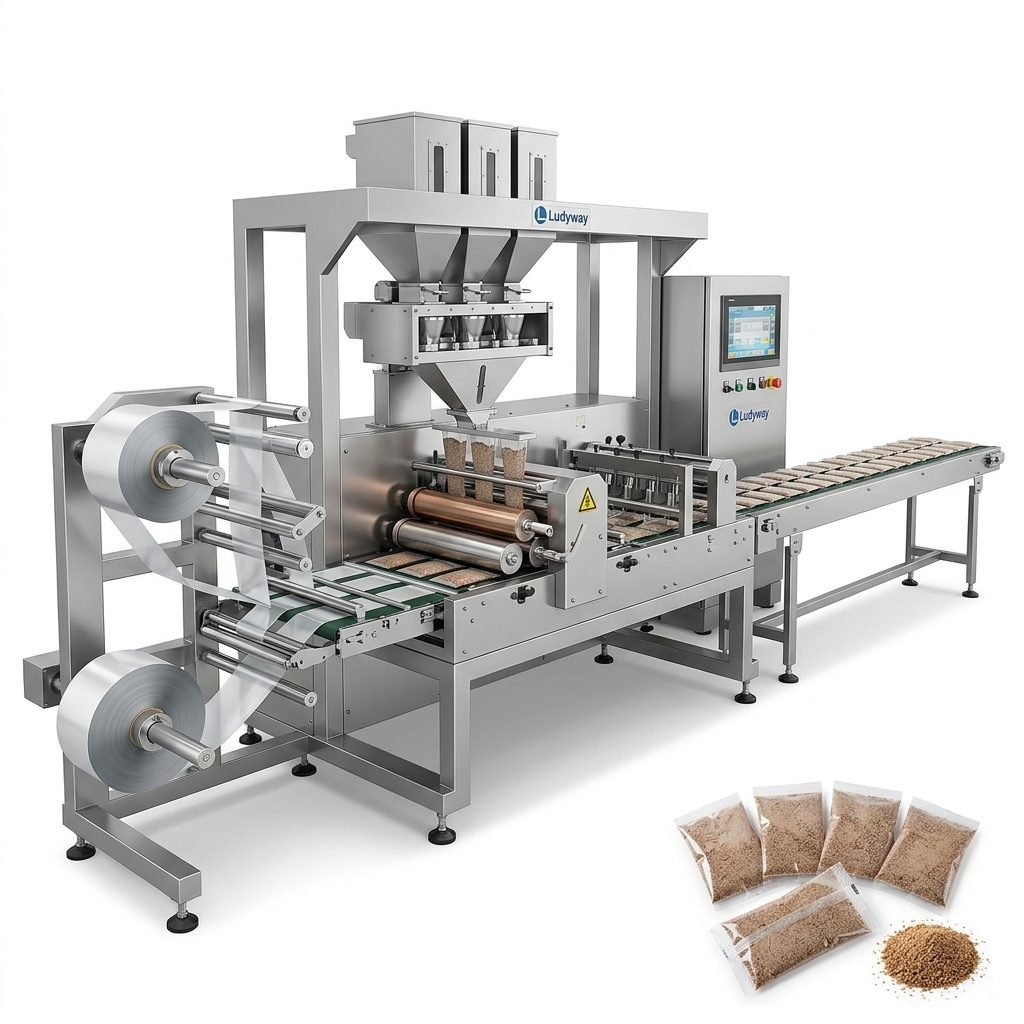 Multi Lane Scrub Packaging Lines for Granule Powder High Speed Automated Systems