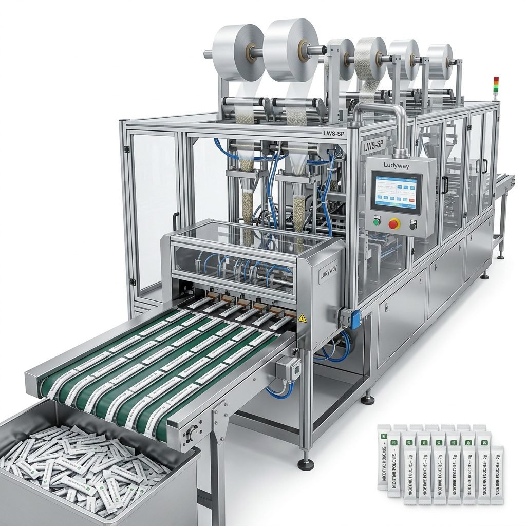 Multi Lane Stick Packaging Line for Nicotine Products with High Speed Automation