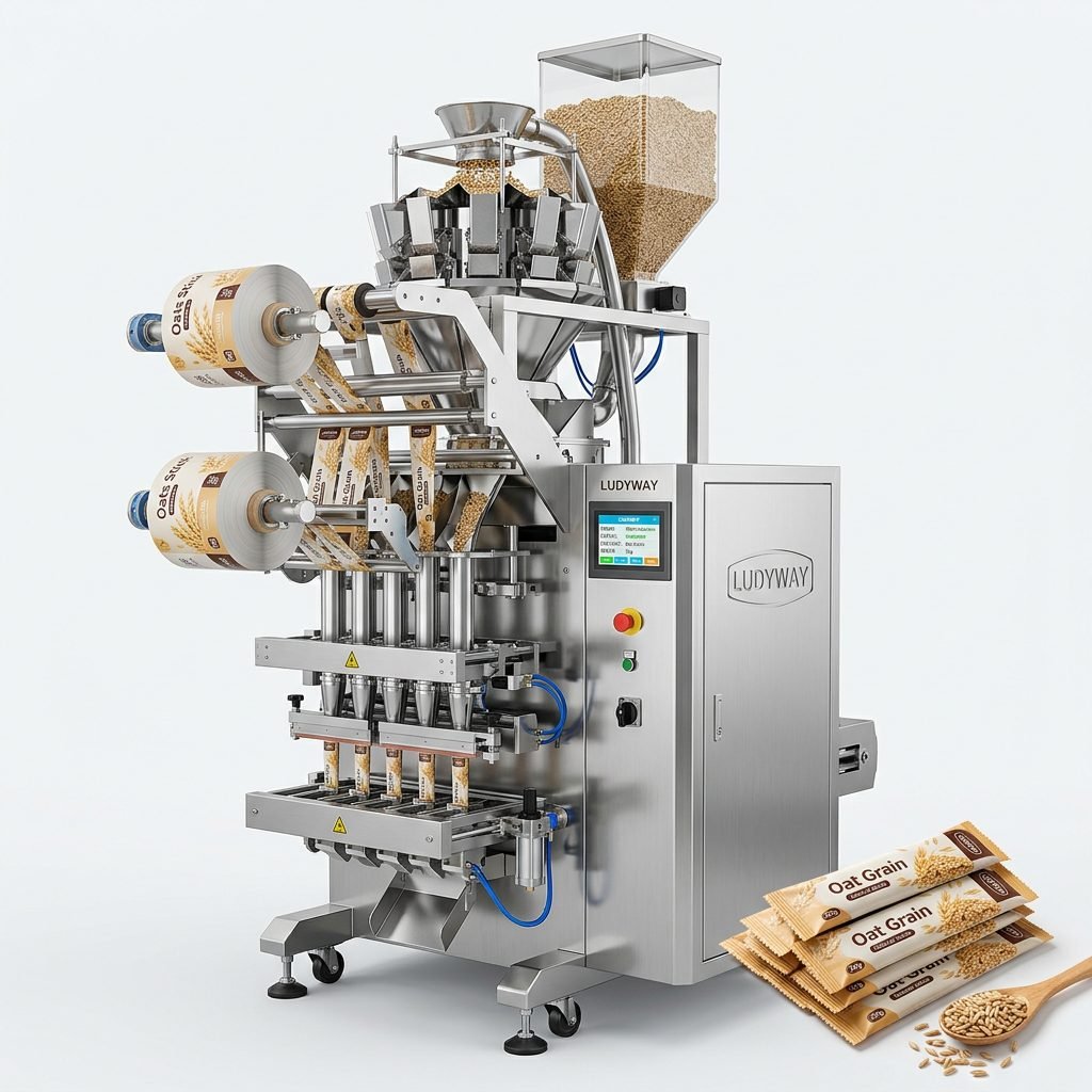 Oat Grain Multi Lane Stick Pack Machine for High Speed Granule Packaging