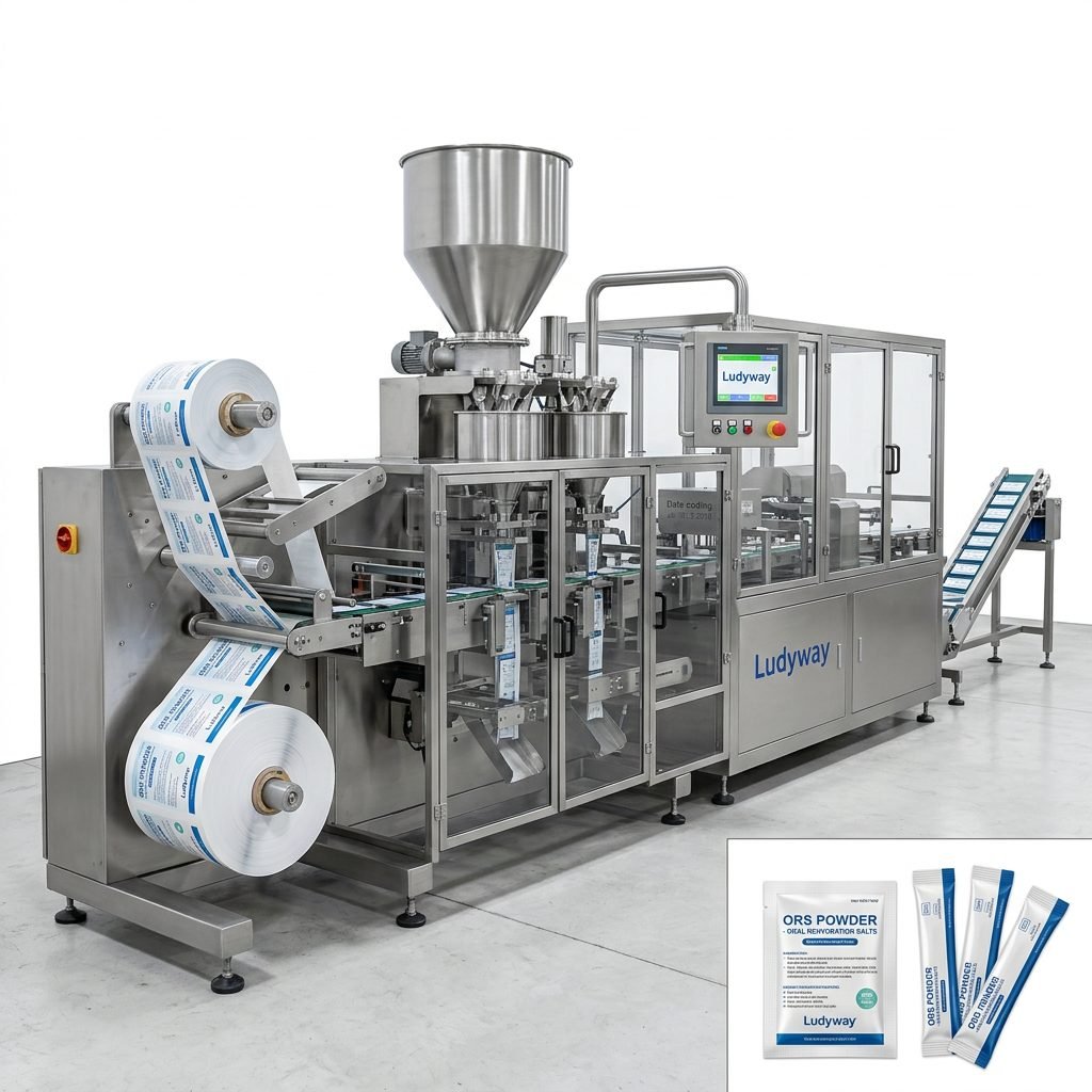 Oral Rehydration Salts Automated Packaging Line for Sachet & Stick Pack Production
