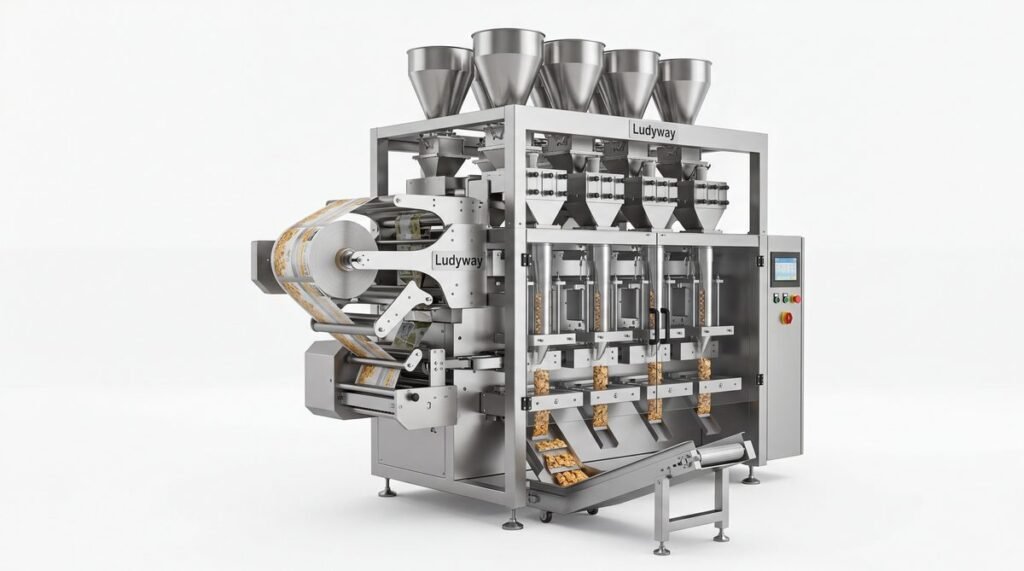 Potato Chip Packaging Machine for Granule Snacks Multi Lane Sachet Stick Pack System