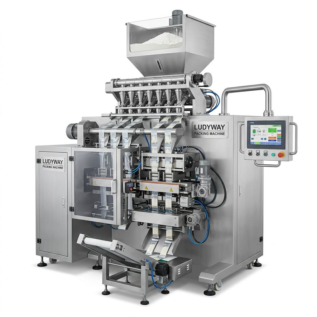 Protein Powder Multi Lane Stick Pack Sachet Packaging Machine