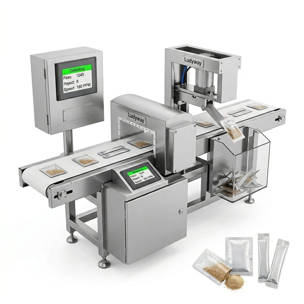 Reject System for Granule and Powder Packaging with High Speed Detection