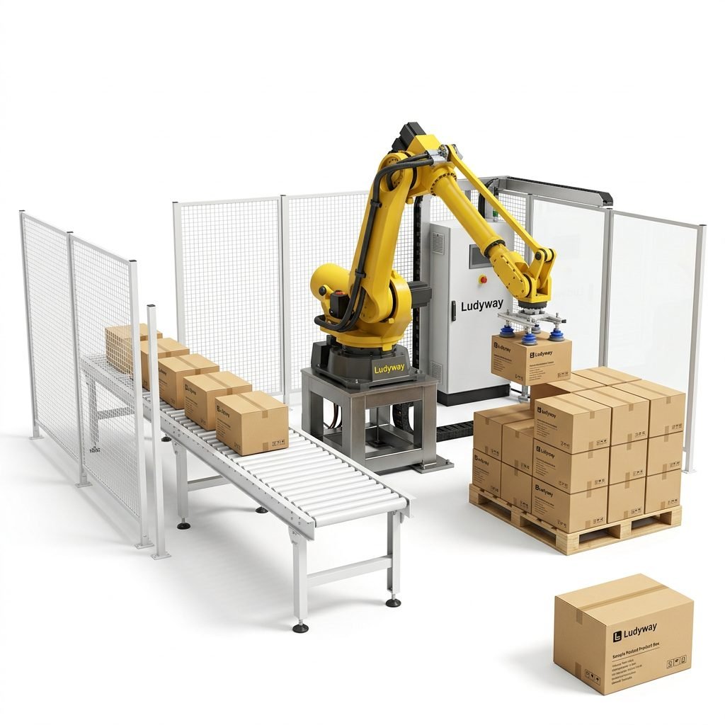 Robotic Palletizing System for Automated Warehouse High Speed Industrial Stacking Machine__8387eefb