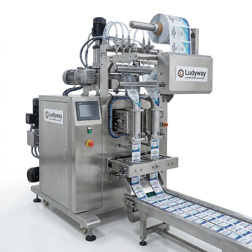 Sanitizer Sachet Packaging Machine for Liquid Gel High Speed Filling System