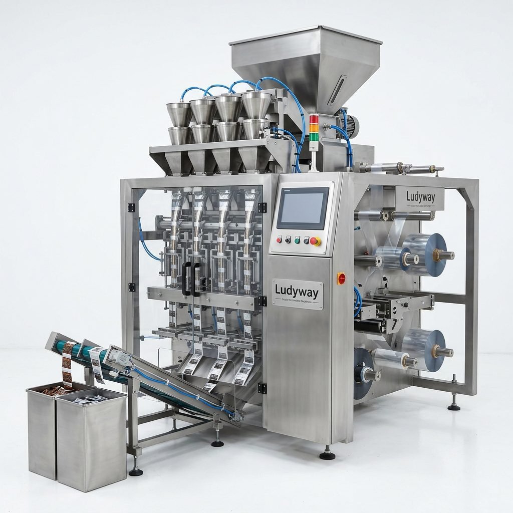 Smokeless Tobacco Packaging Machine for Stick Sachet Types with High Speed Multi Lane Syst_60758745