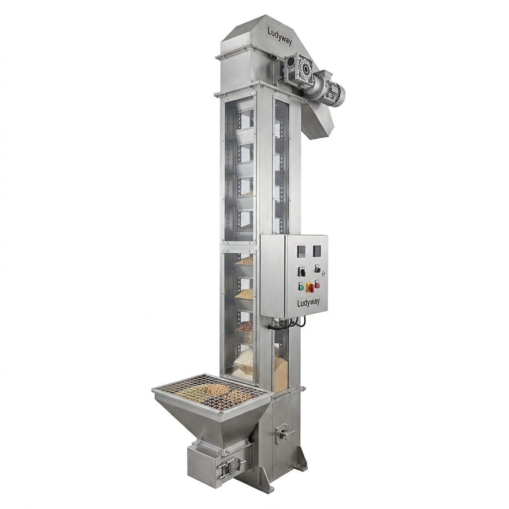 Vertical Bucket Elevator for Granules Powders High Capacity Conveying System