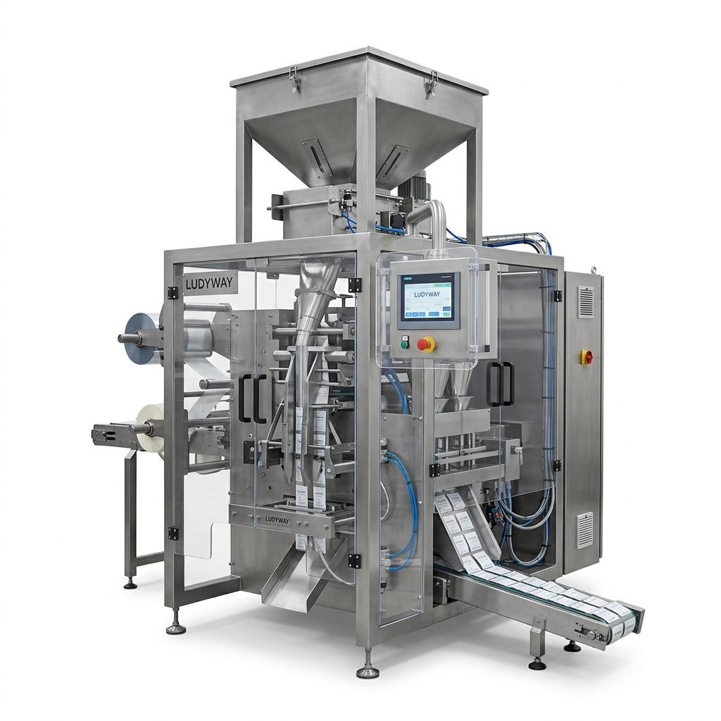 Water Treatment Chemical Packaging Machine for Sachets Granules Powder